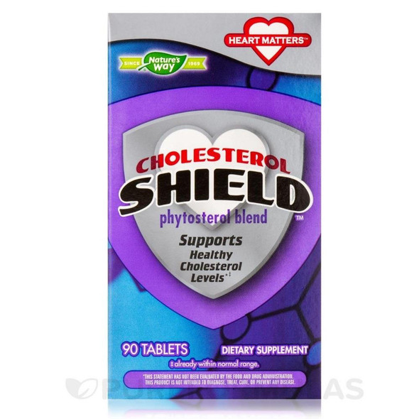  Nature's Way Cholesterol Shield 90 Tablets (Previously Enzymatic Therapy) 