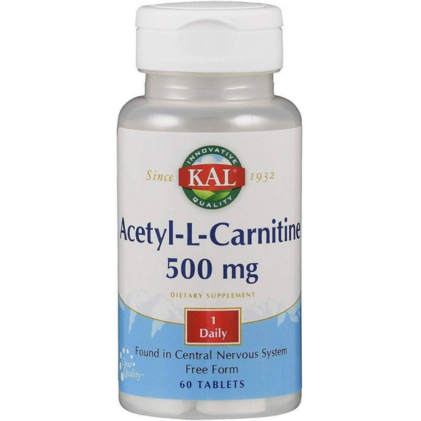  Kal Acetyl-L-Carnitine 500mg 60 Tablets 