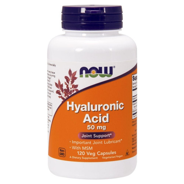  Now Foods Hyaluronic Acid With MSM 120 Veg Capsules 