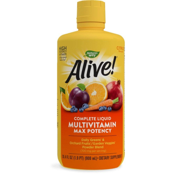  Nature's Way Alive Liquid Multi Citrus 30 Ounces (Previously Enzymatic Therapy) 