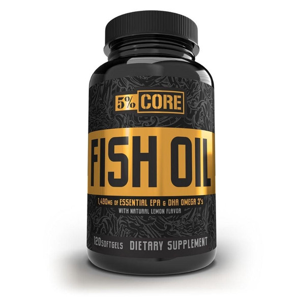  5% Nutrition Core Fish Oil 120 Softgels 