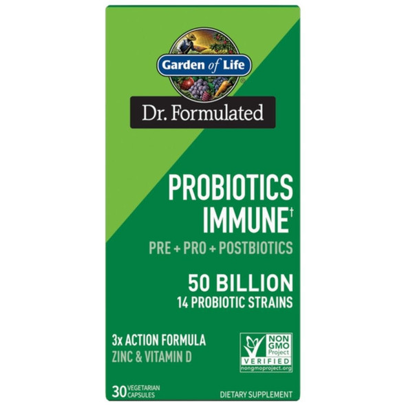  Garden of Life Dr. Formulated Probiotic 50 Billion Immune 30 Veg Caps 