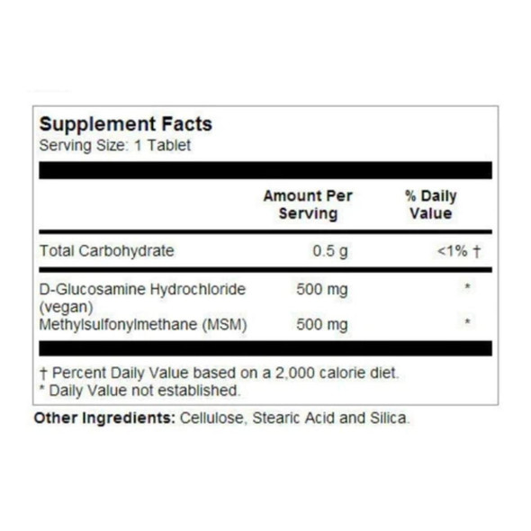 Kal KAL MSM & Glucosamine 100% Vegetarian 60 Tablets 