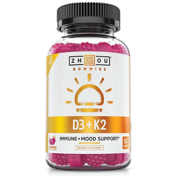 ZHOU Zhou D3 + K2 Immune & Mood Support Gummies 60ct 