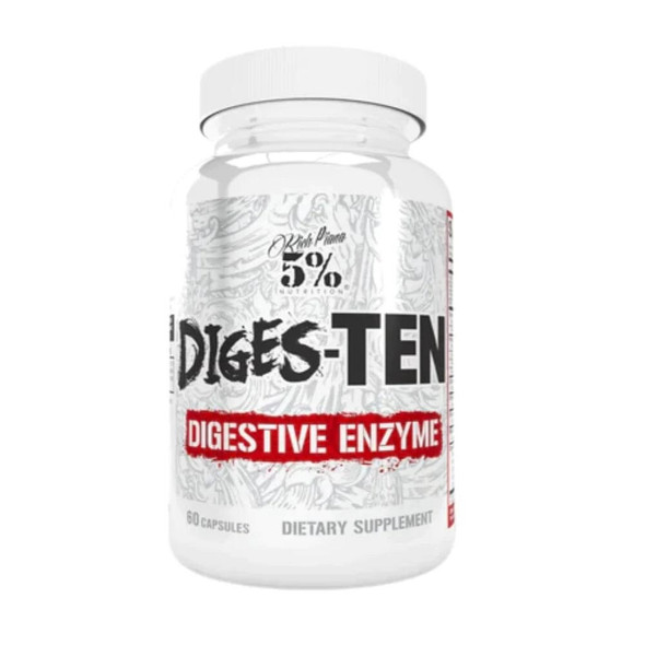  5% Nutrition Diges-Ten 60 Capsules 