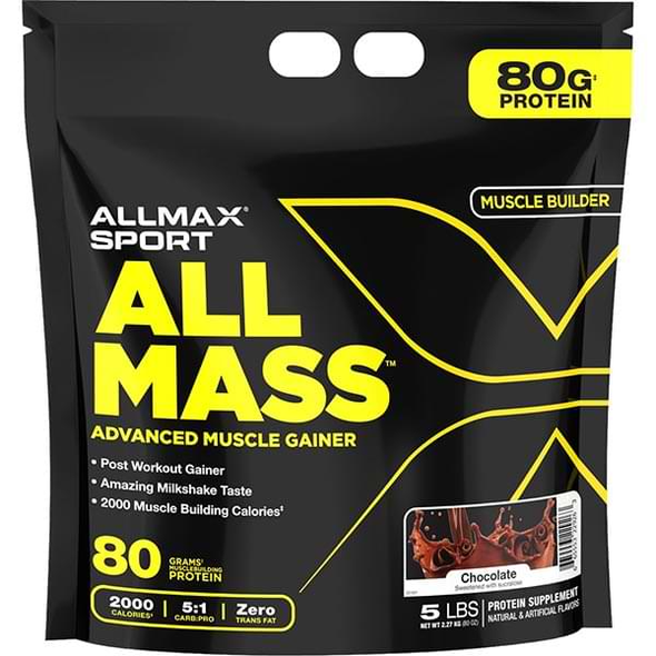  Allmax Nutrition Allmass Advanced Muscle Gainer 24 Scoops 