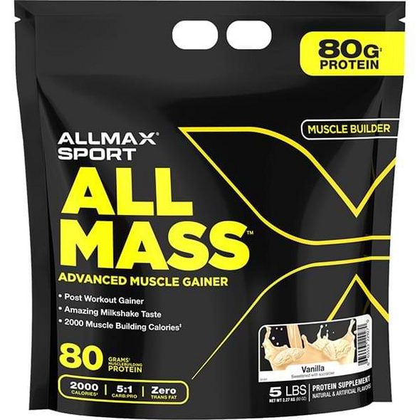  Allmax Nutrition Allmass Advanced Muscle Gainer 24 Scoops 