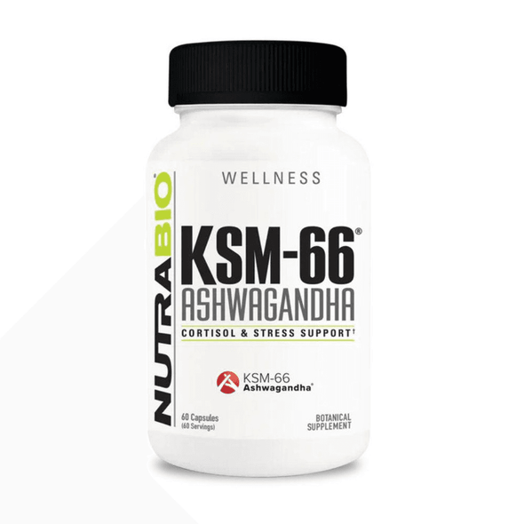 NutraBio Nutrabio KSM-66 Ashwagandha 60 Capsules 