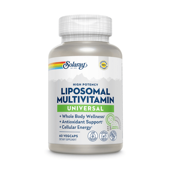  CLEARANCE: Solaray Liposomal Multivitamin Universal 60ct EXP 02/2026 