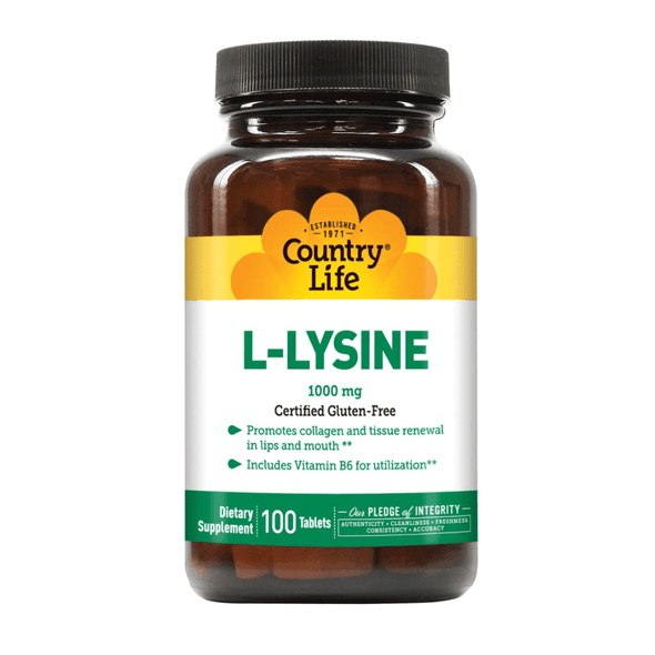  CLEARANCE: Country Life L-Lysine 100ct EXP 03/2026 