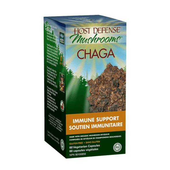  CLEARANCE: Host Defense Mshroom Chaga 60ct EXP 12/2025 