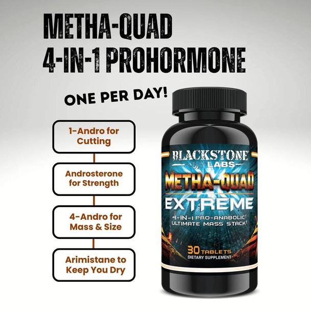  Blackstone Labs Metha-Quad Extreme 30 Tablets 