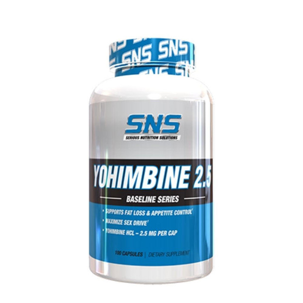  Serious Nutrition Solutions Yohimbine 2.5 100 Caps 