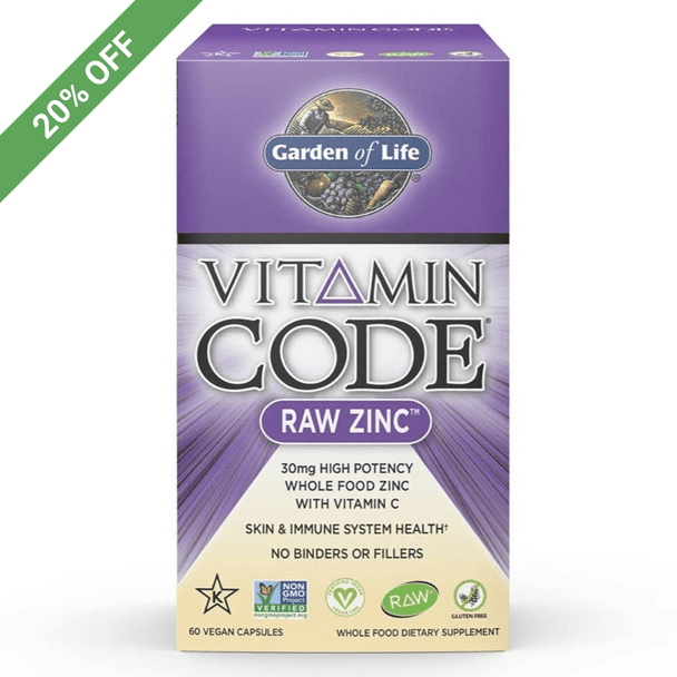 Garden of Life Garden Of Life Vitamin Code Raw Zinc 60 Capsules 