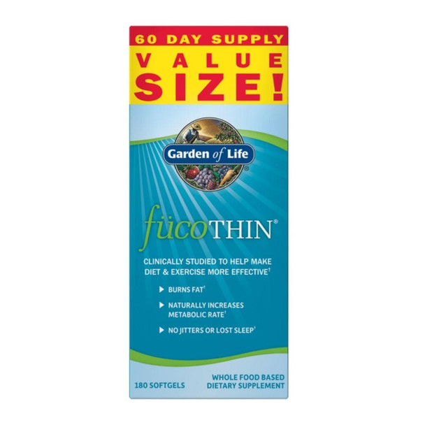  Garden of Life FucoThin 180 Softgels 