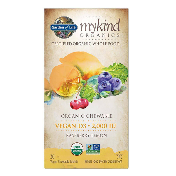 Garden of Life Garden Of Life MyKind Organics Vegan D3 2000IU 30 Vegan Tablets 