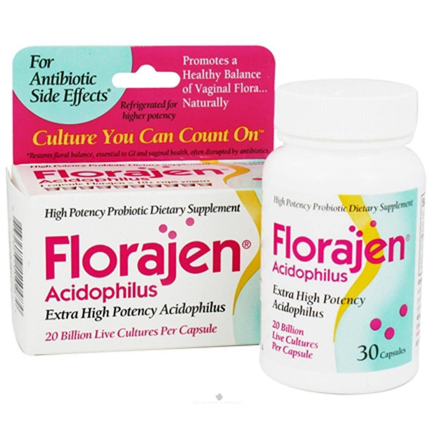  American Lifeline Florajen Acidophilus 30 Capsules 