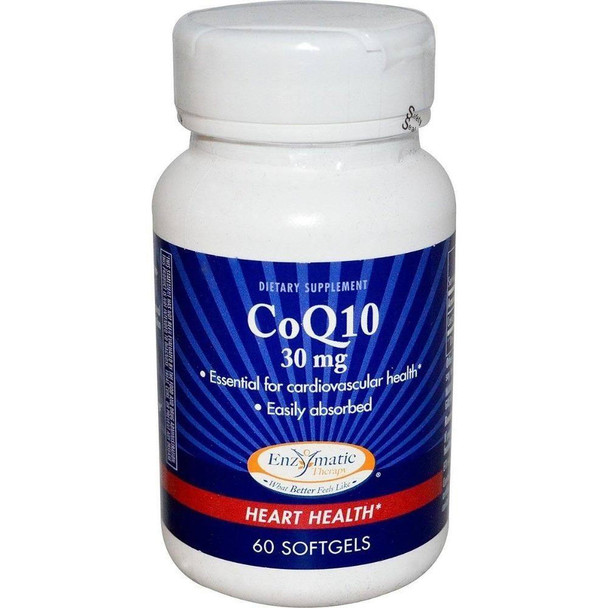  Nature's Way CoQ-10 30mg 60 Softgels (Previously Enzymatic Therapy) 