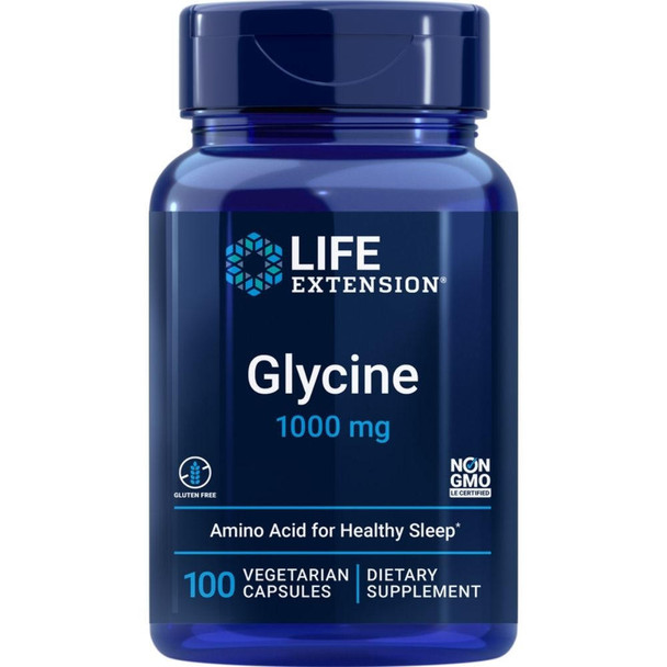  Life Extension Glycine 1000mg 100 Veg Caps 