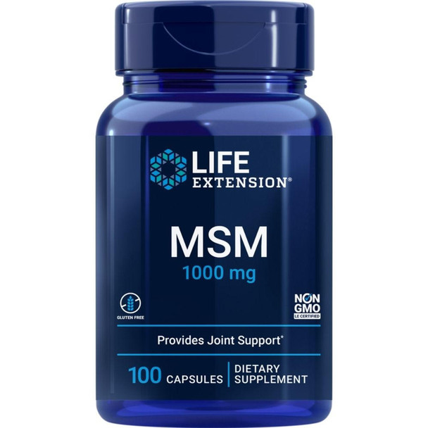  Life Extension MSM 1000mg 100 Capsules 