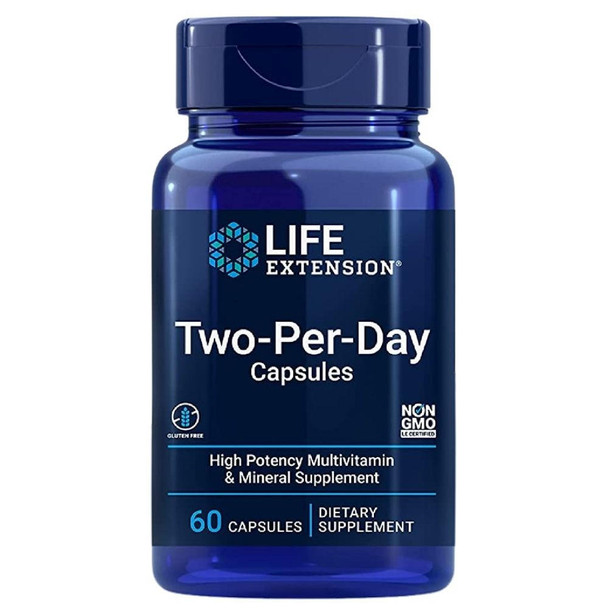  Life Extension Two-Per-Day Tabs 60 Veg Tabs 