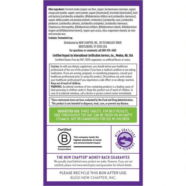  New Chapter Perfect Prenatal 96 Tabs 