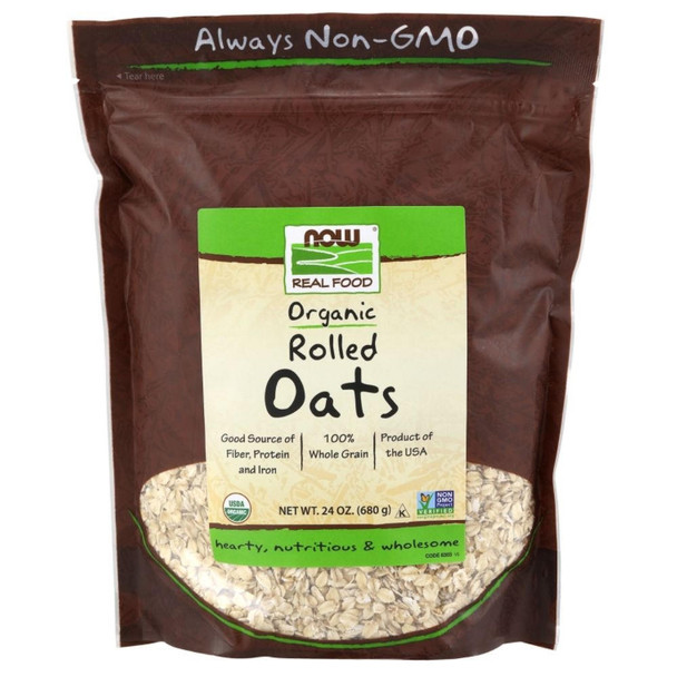  Now Foods Organic Rolled Oats 24 oz. 