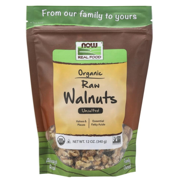  Now Foods Organic Walnuts Raw 12 oz. 