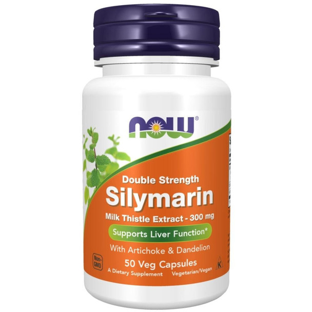  Now Foods Silymarin With Milk Thistle 300mg 50 Veg Capsules 