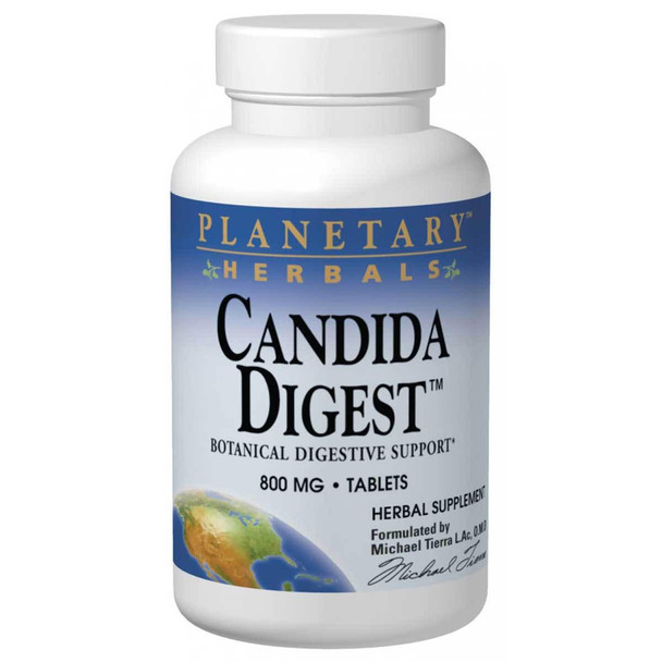  Planetary Herbals Candida Digest 800mg 90 Tabs 