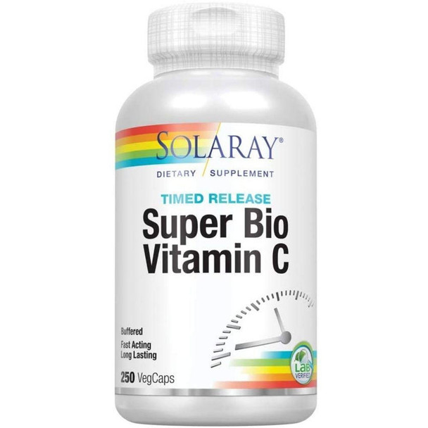  Solaray Super Bio Buffered Vitamin C 1000mg 250 Caps 
