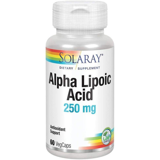  Solaray Alpha Lipoic Acid 250mg 60 Caps 