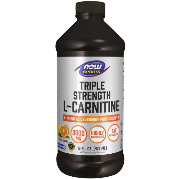  Now Foods L-Carnitine Liquid 3000 mg 16 oz. 