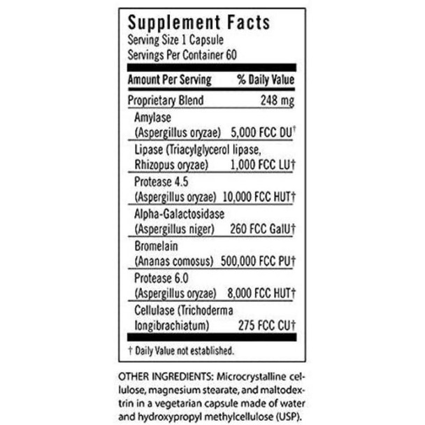  Flora (Udo's Choice) Advanced Adult Enzyme 60 Capsules 