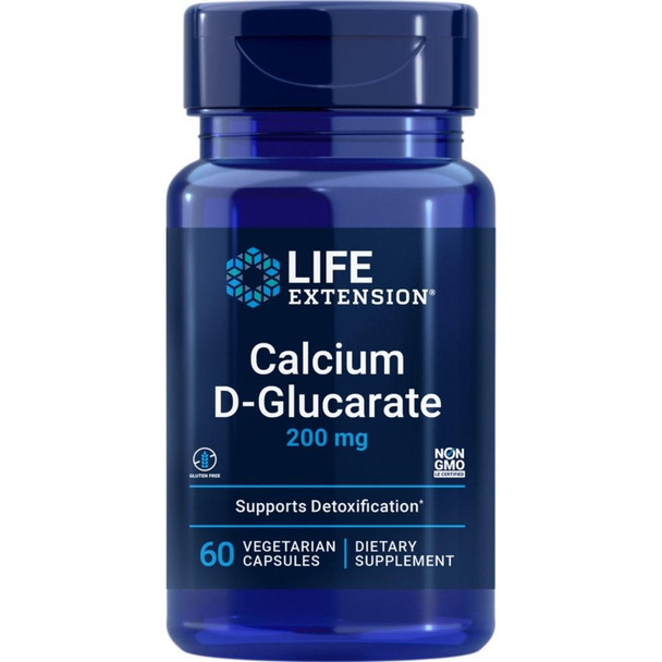  Life Extension Calcium D-Glucarate 200mg 60 Capsules 