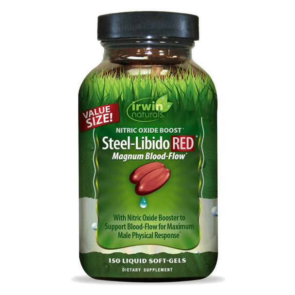  Irwin Naturals Steel-Libido Red 150 Softgels 