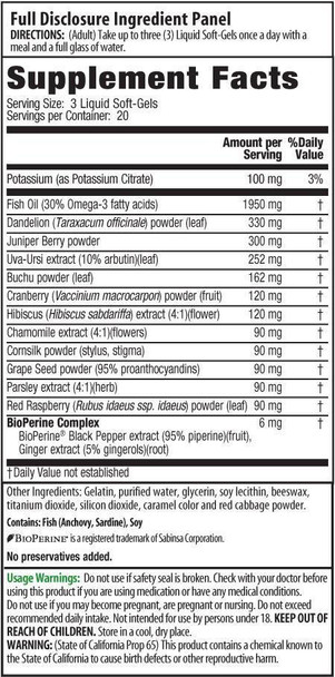  Irwin Naturals Bloat-Away 60 Softgels 