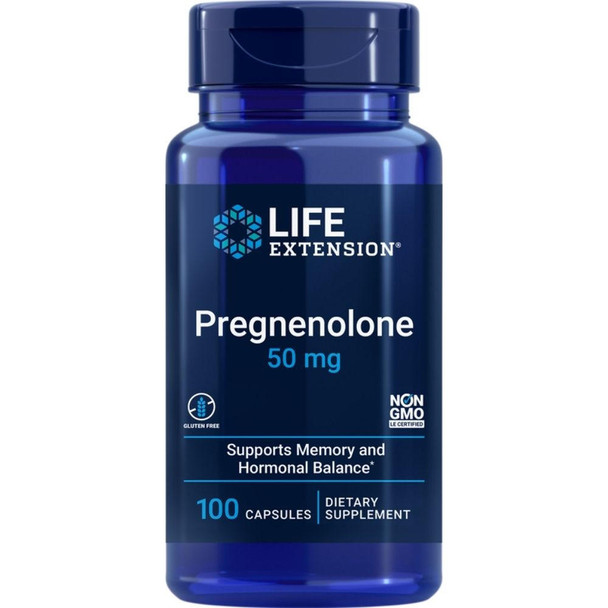  Life Extension Pregnenolone 50mg 100 Capsules 