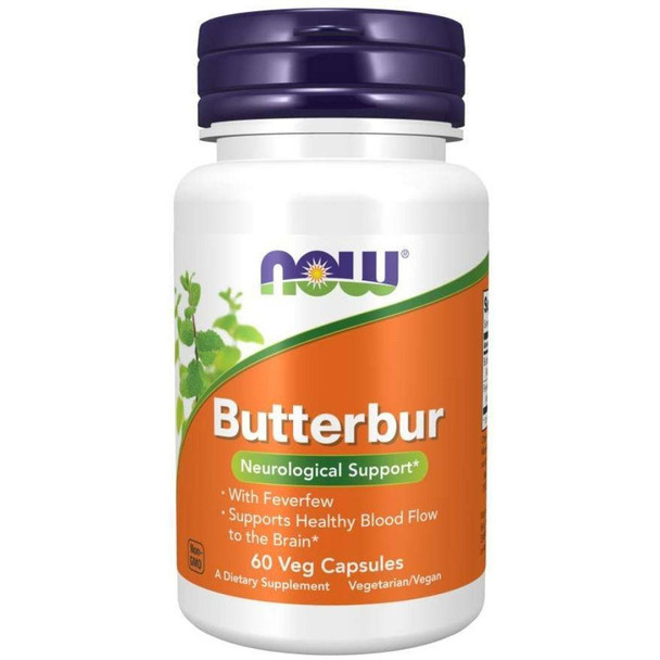  Now Foods Butterbur Extract 75mg 60 Veg Capsules 