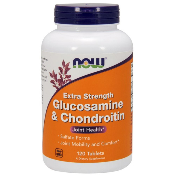  Now Foods Glucosamine & Chondroitin 2X 750/600mg 120 Tablets 