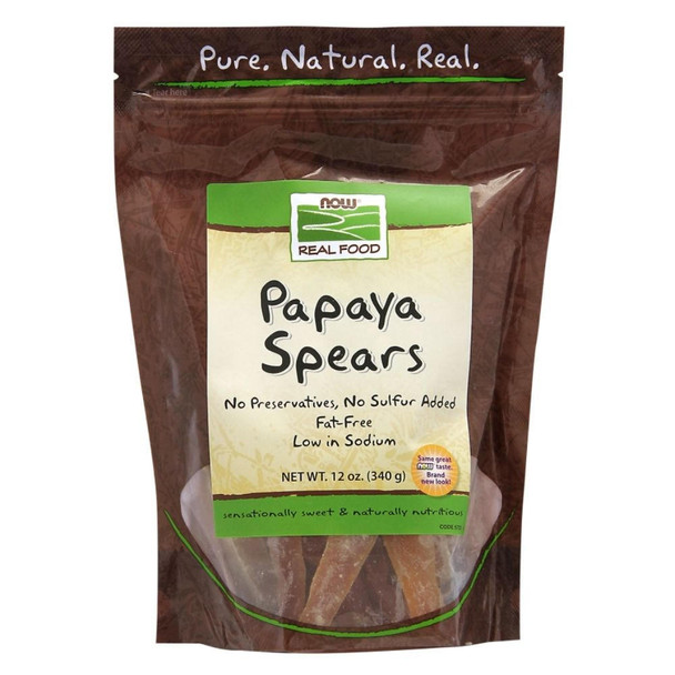  Now Foods Papaya Spears 12 oz. 