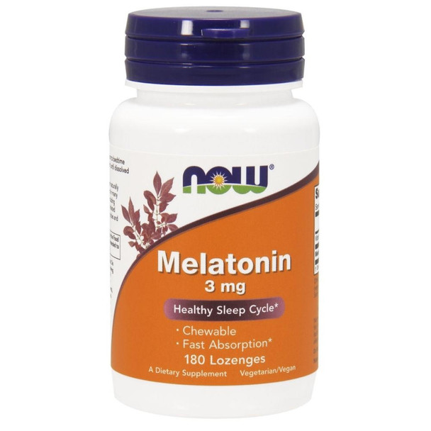  Now Foods Melatonin 3mg 180 Lozenges 