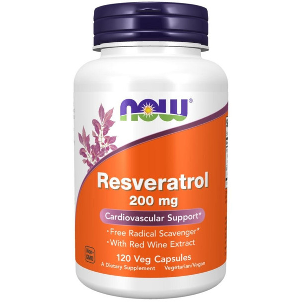  Now Foods Resveratrol 200mg 120 Veg Capsules 