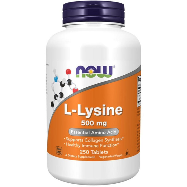  Now Foods Lysine 500mg 250 Tablets 