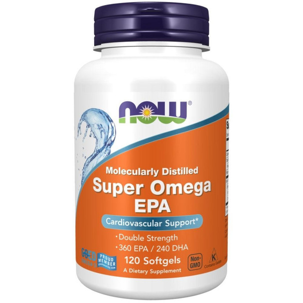  Now Foods Super Omega EPA 1200mg 360/240 120 Softgels 