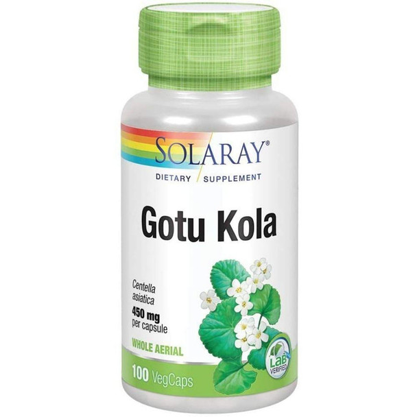  Solaray Gotu Kola 450mg 100 Caps 