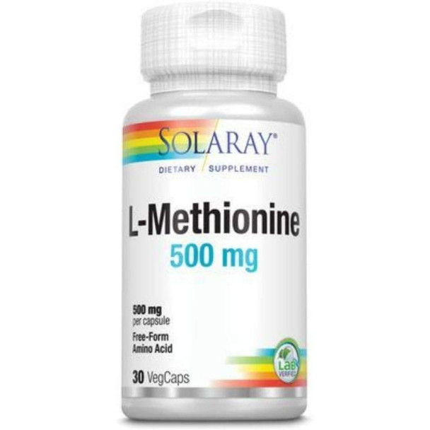  Solaray Free-Form L-Methionine 500mg 30 Caps 