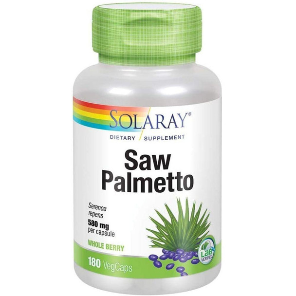  Solaray Saw Palmetto Berries 580mg 180 Caps 