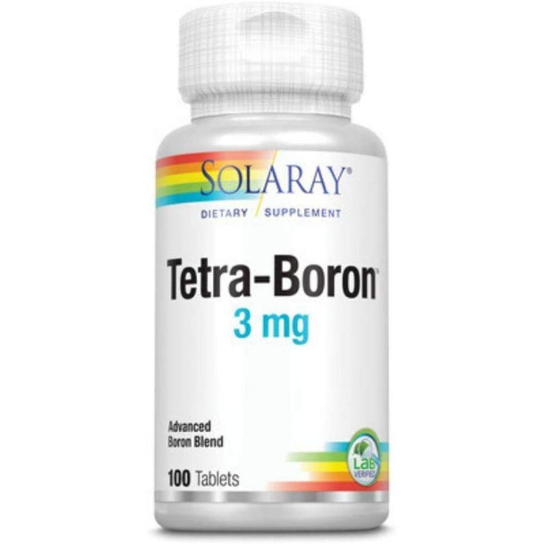  Solaray Tetra-Boron 3mg 100 Tablets 