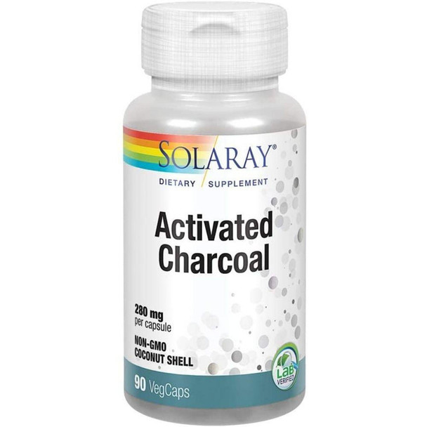  Solaray Activated Charcoal 280mg 90 Caps 